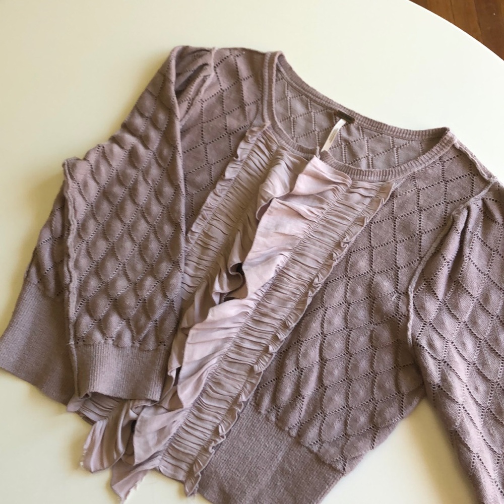 Free People purple cardigan!
